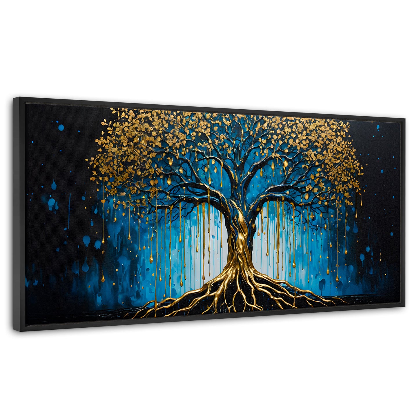 Cuadros Decorativos Canvas Revolution | Arbol Alma Dorada | Panoramico | Portada