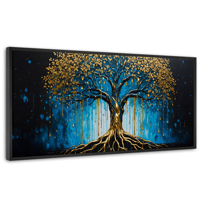 Cuadros Decorativos Canvas Revolution | Arbol Alma Dorada | Panoramico | Portada