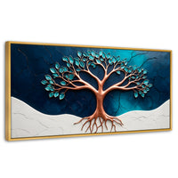 Cuadros Decorativos Canvas Revolution | Arbol Luminoso | Panoramico | Portada | Marco Madera