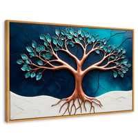 Cuadros Decorativos Canvas Revolution | Arbol Luminoso | Rectangular | Portada | Marco Madera