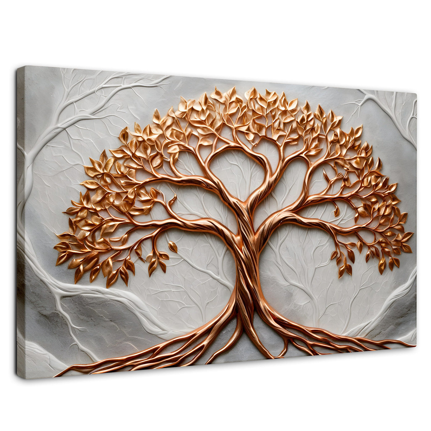 Cuadros Decorativos Canvas Revolution | Arbol Piedra Oro | Rectangular | Portada | Marco SinMarco
