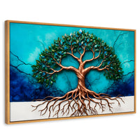 Cuadros Decorativos Canvas Revolution | Arbol Vida Energia | Rectangular | Portada | Marco Madera