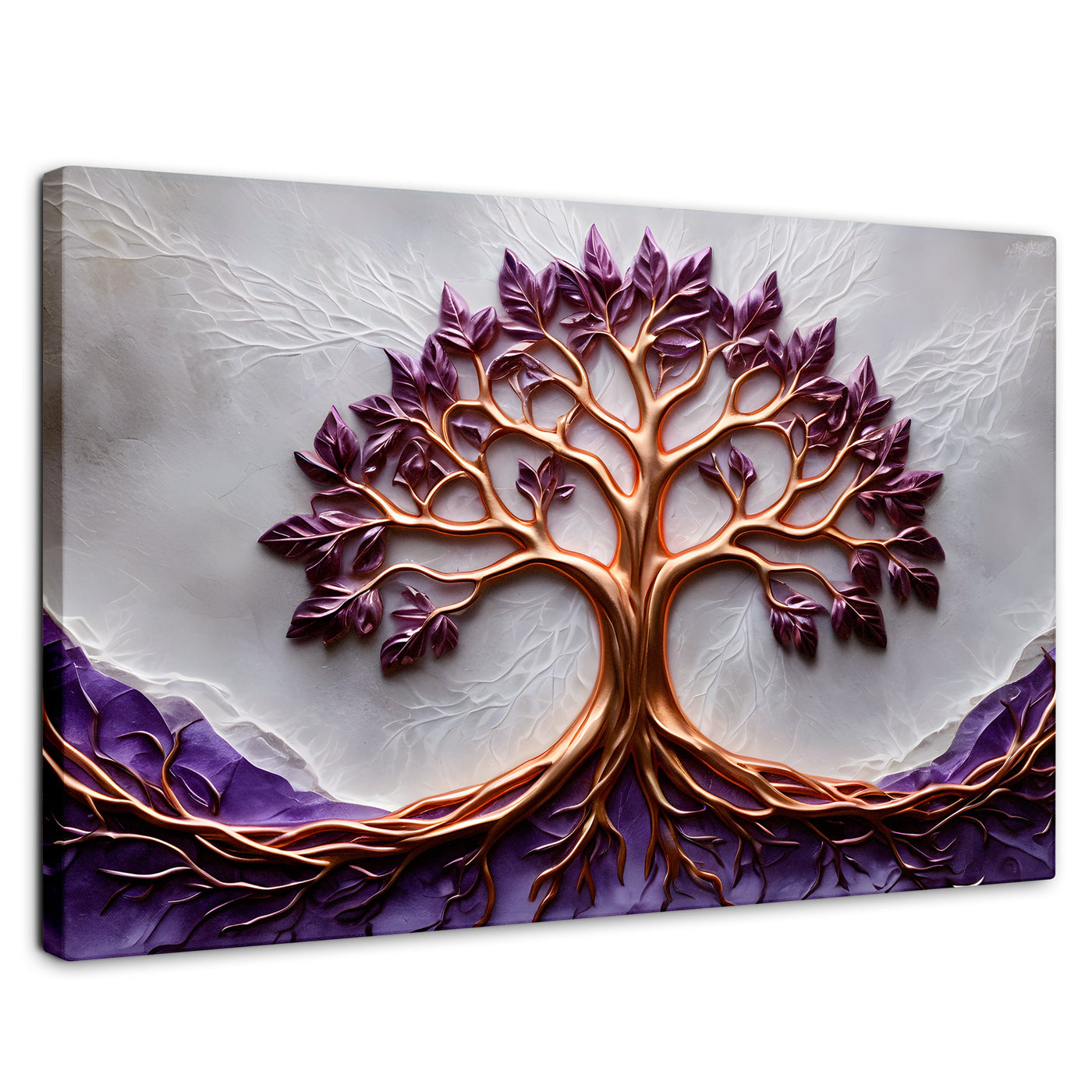 Cuadros Decorativos Canvas Revolution | Arbol Vida Lavanda | Rectangular | Portada | Marco SinMarco