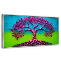 Cuadros Decorativos Canvas Revolution | Arbol Vida Mistico | Panoramico | Portada | Marco Blanco