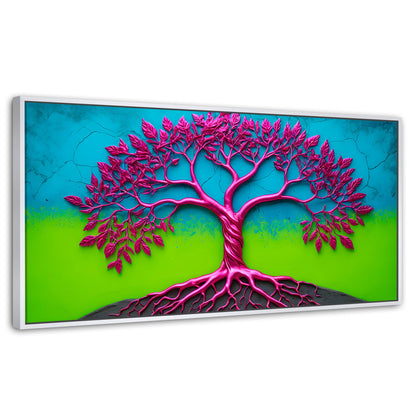 Cuadros Decorativos Canvas Revolution | Arbol Vida Mistico | Panoramico | Portada | Marco Dorado