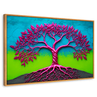 Cuadros Decorativos Canvas Revolution | Arbol Vida Mistico | Rectangular | Portada | Marco Madera
