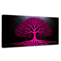 Cuadros Decorativos Canvas Revolution | Arbol Vida Rosa | Panoramico | Portada | Marco SinMarco