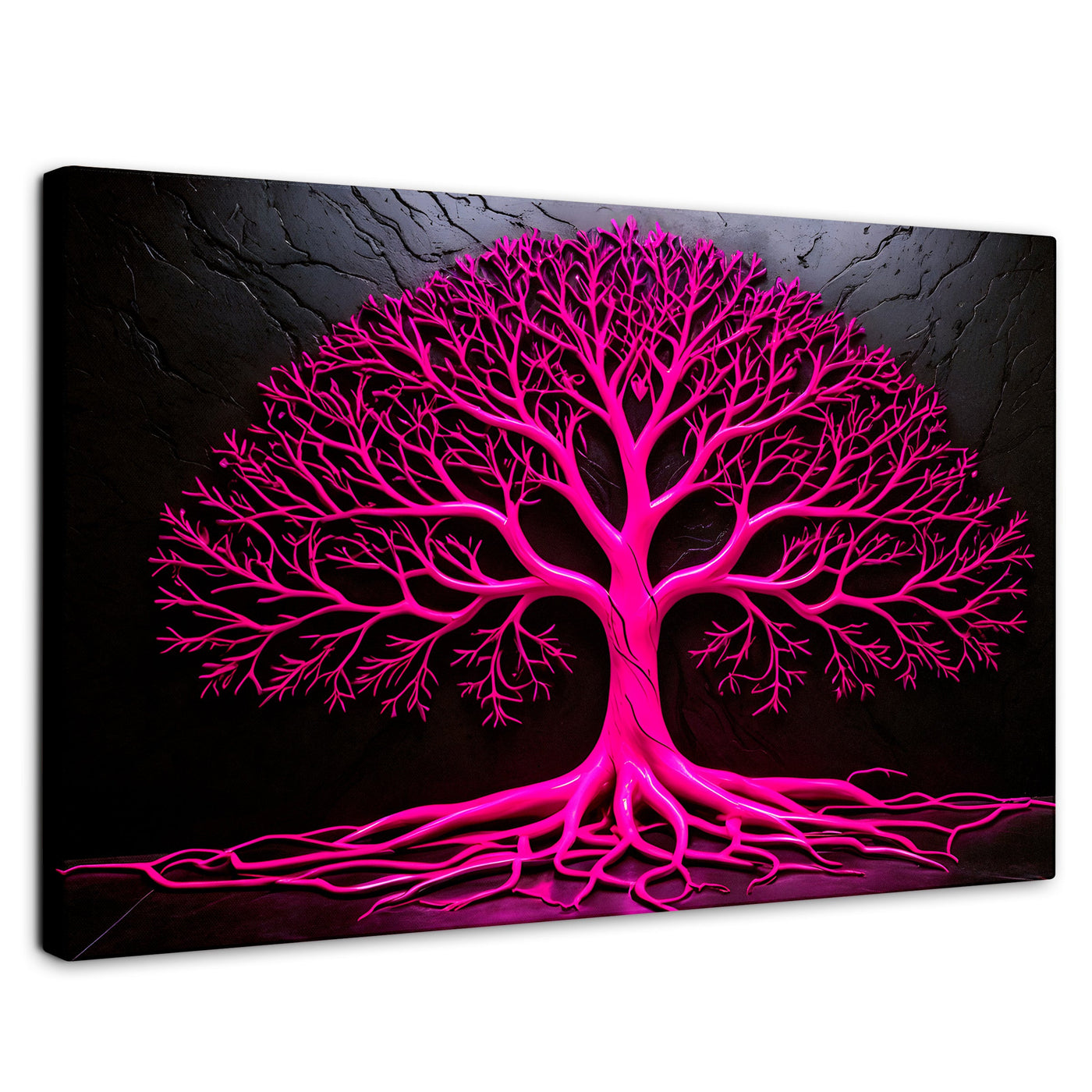 Cuadros Decorativos Canvas Revolution | Arbol Vida Rosa | Rectangular | Portada | Marco SinMarco