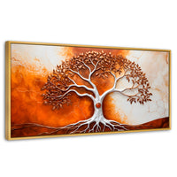 Cuadros Decorativos Canvas Revolution | Arbol Vida Tierra | Panoramico | Portada | Marco Madera
