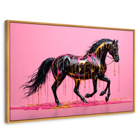 Cuadros Decorativos Canvas Revolution | Arte Equino Moderno | Rectangular | Portada | Marco Madera