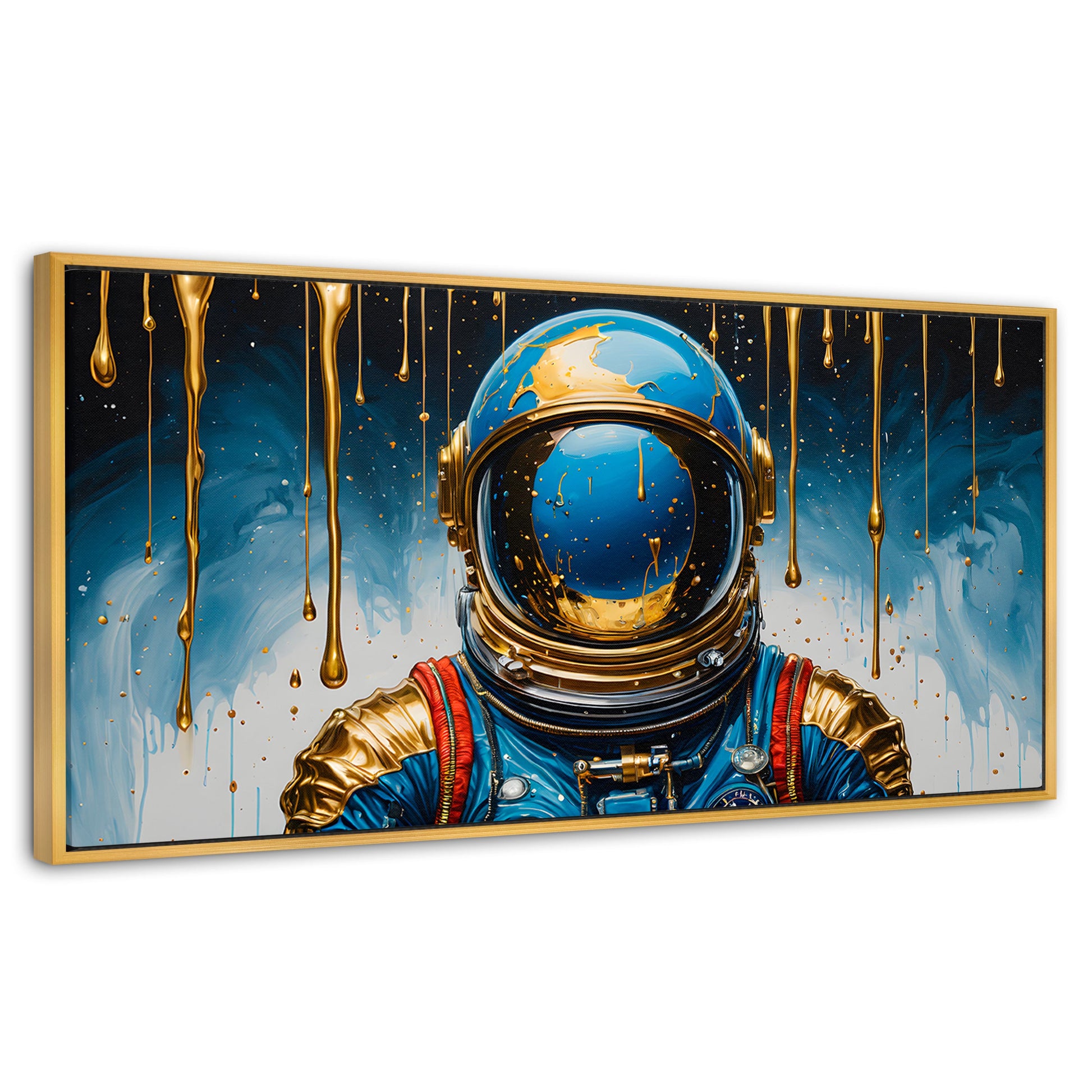 Cuadros Decorativos Canvas Revolution | Astronauta Azul | Panoramico | Portada