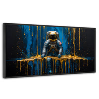 Cuadros Decorativos Canvas Revolution | Astronauta Dorado | Panoramico | Portada