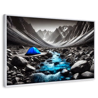 Cuadros Decorativos Canvas Revolution | Aventura Azul | Rectangular | Portada | Marco Blanco