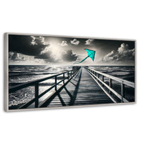 Cuadros Decorativos Canvas Revolution | Aventura En Viento | Panoramico | Portada | Marco Blanco