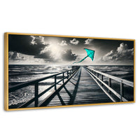 Cuadros Decorativos Canvas Revolution | Aventura En Viento | Panoramico | Portada | Marco Madera