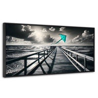 Cuadros Decorativos Canvas Revolution | Aventura En Viento | Panoramico | Portada | Marco Plateado