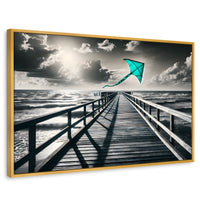 Cuadros Decorativos Canvas Revolution | Aventura En Viento | Rectangular | Portada | Marco Dorado