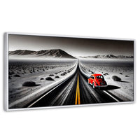 Cuadros Decorativos Canvas Revolution | Aventura Roja | Panoramico | Portada | Marco Dorado