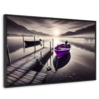 Cuadros Decorativos Canvas Revolution | Balza De Noche | Rectangular | Portada | Marco Negro