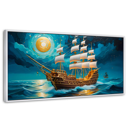 Cuadros Decorativos Canvas Revolution | Barco Del Horizonte | Panoramico | Portada