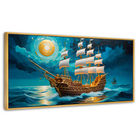 Cuadros Decorativos Canvas Revolution | Barco Del Horizonte | Panoramico | Portada