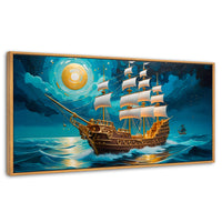 Cuadros Decorativos Canvas Revolution | Barco Del Horizonte | Panoramico | Portada
