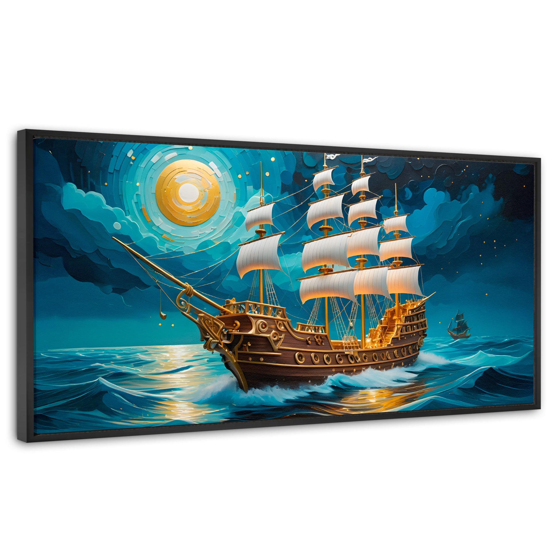Cuadros Decorativos Canvas Revolution | Barco Del Horizonte | Panoramico | Portada