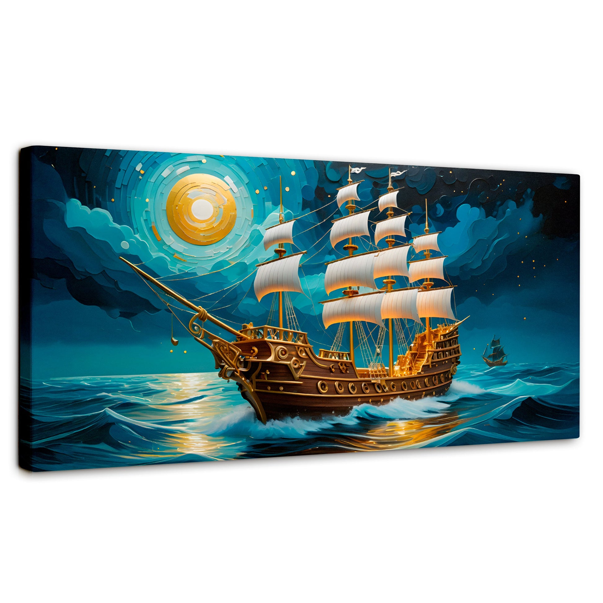 Cuadros Decorativos Canvas Revolution | Barco Del Horizonte | Panoramico | Portada