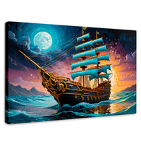 Cuadros Decorativos Canvas Revolution | Barco Mar Profundo | Rectangular | Portada | Marco SinMarco