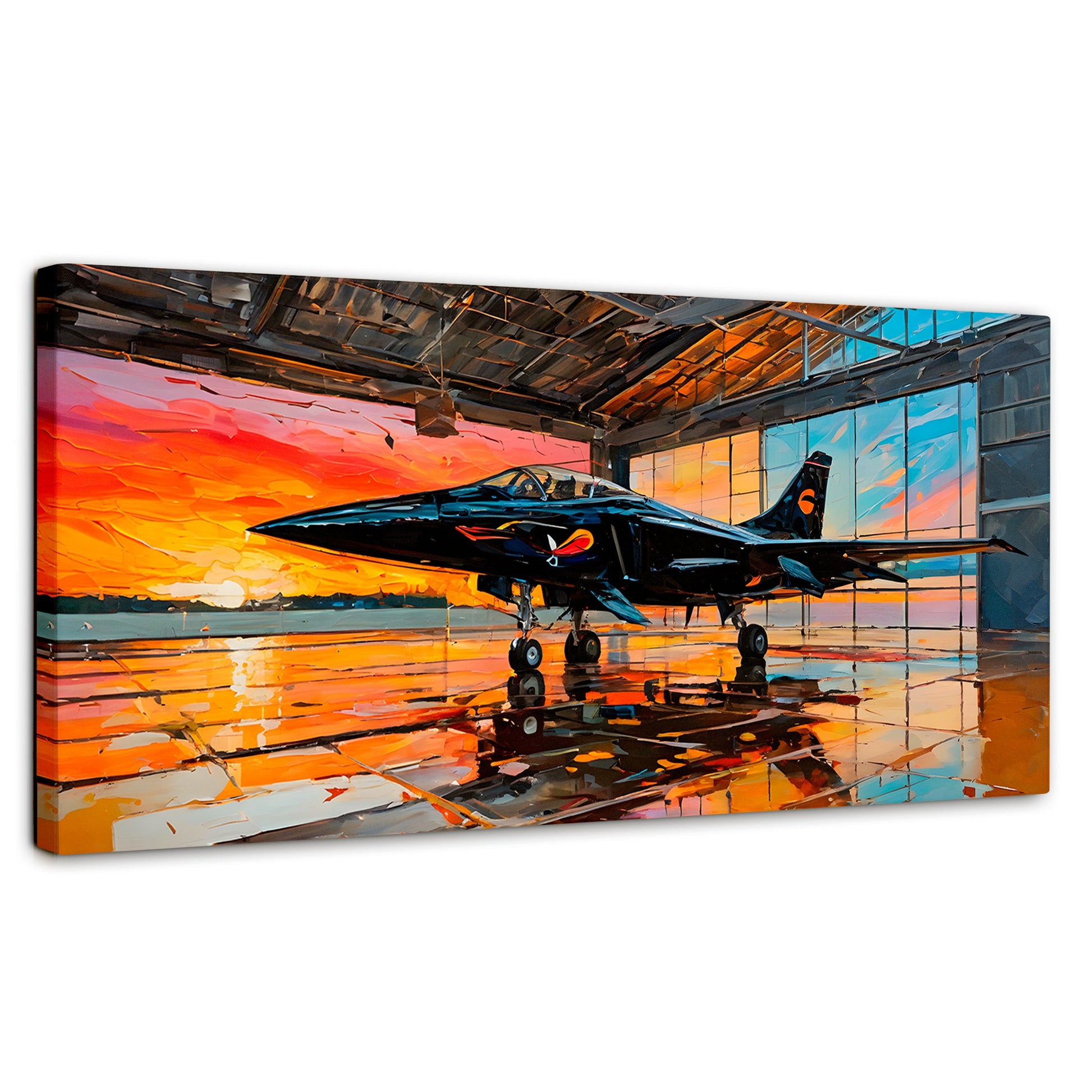 Cuadros Decorativos Canvas Revolution | Base Aerea Ocaso | Panoramico | Portada | Marco SinMarco