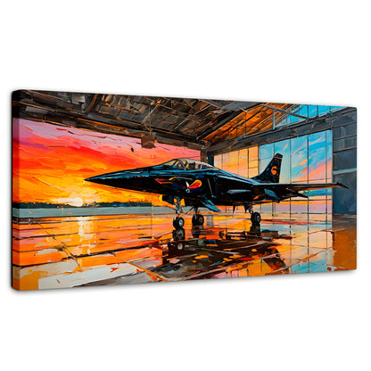 Cuadros Decorativos Canvas Revolution | Base Aerea Ocaso | Panoramico | Portada | Marco SinMarco