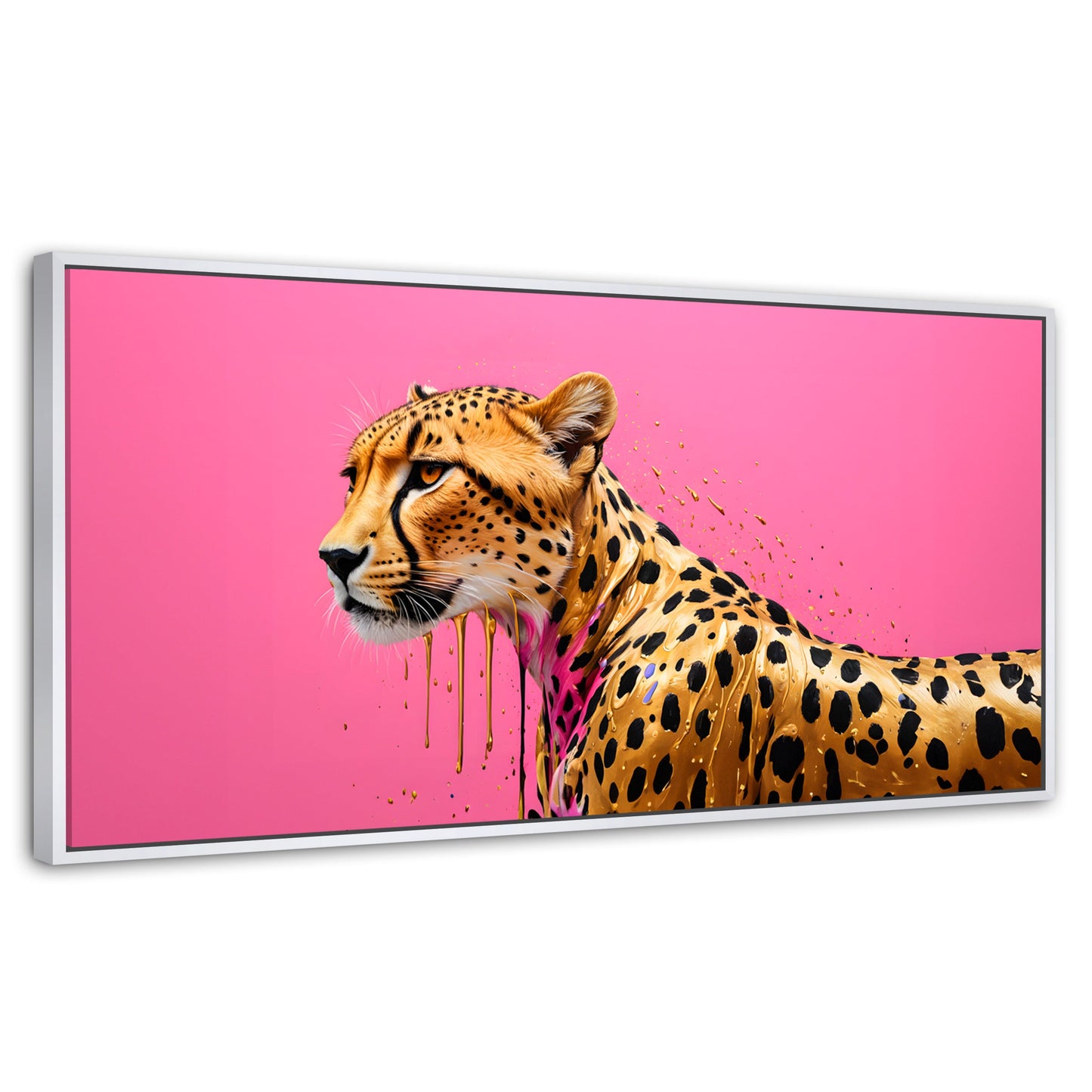 Cuadros Decorativos Canvas Revolution | Belleza Brillante | Panoramico | Portada | Marco Dorado