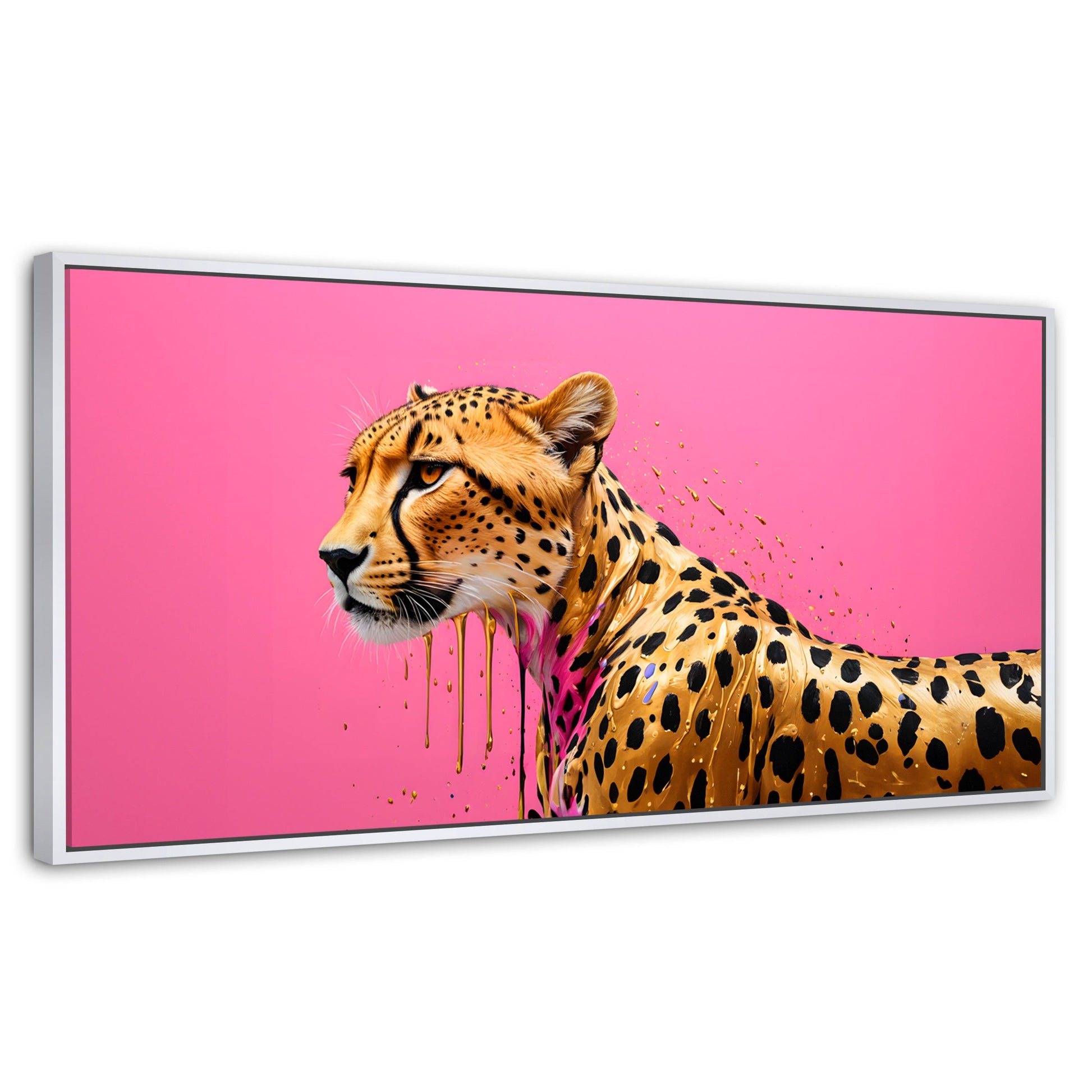 Cuadros Decorativos Canvas Revolution | Belleza Brillante | Panoramico | Portada | Marco Dorado