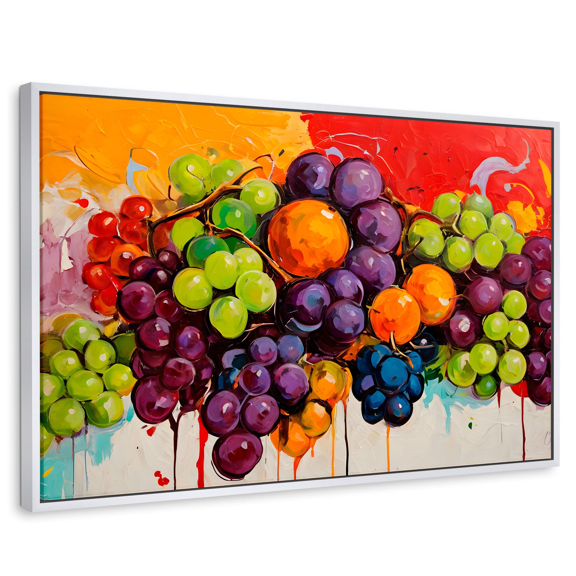 Cuadros Decorativos Canvas Revolution | Bodegon Con Uvas | Rectangular | Portada