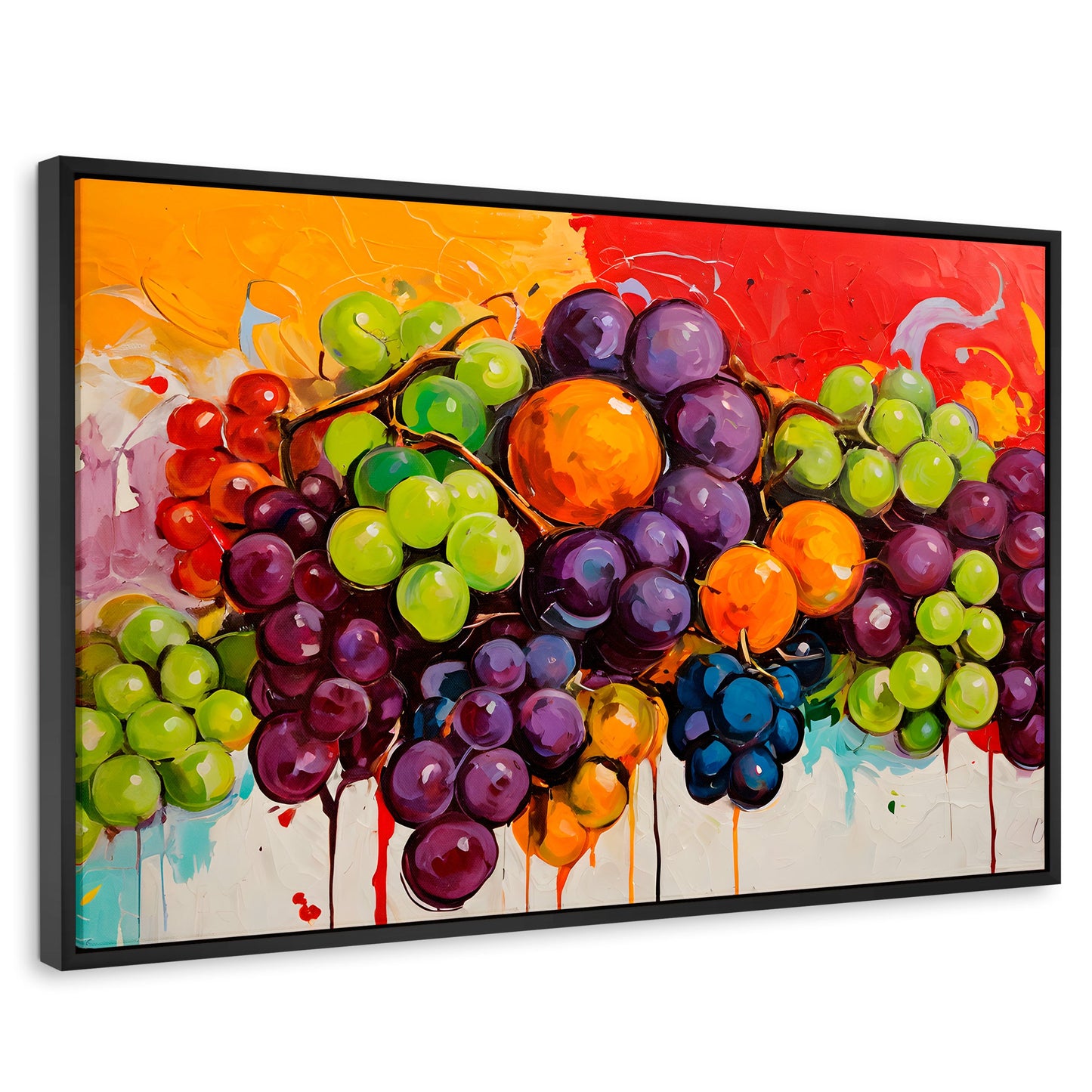 Cuadros Decorativos Canvas Revolution | Bodegon Con Uvas | Rectangular | Portada