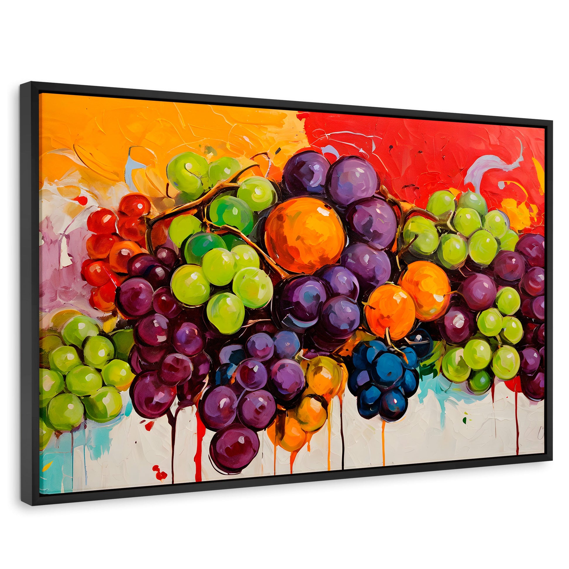 Cuadros Decorativos Canvas Revolution | Bodegon Con Uvas | Rectangular | Portada