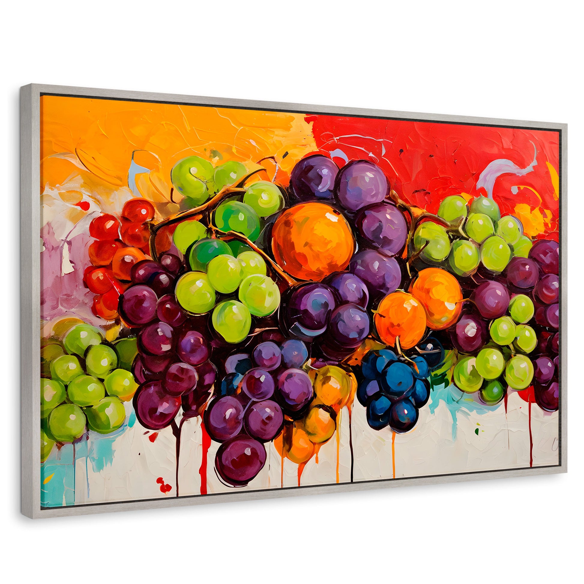 Cuadros Decorativos Canvas Revolution | Bodegon Con Uvas | Rectangular | Portada