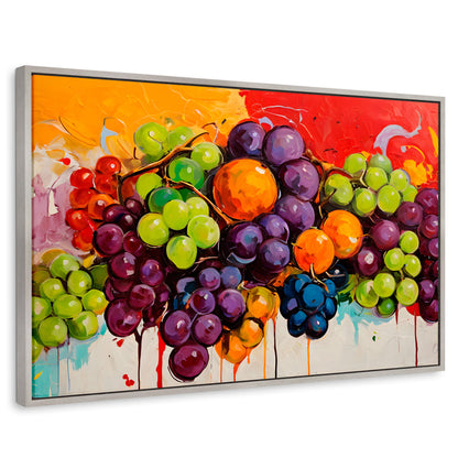 Cuadros Decorativos Canvas Revolution | Bodegon Con Uvas | Rectangular | Portada
