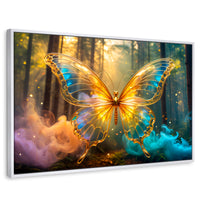 Cuadros Decorativos Canvas Revolution | Bosque De Cristal | Rectangular | Portada | Marco Blanco