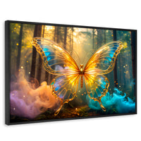 Cuadros Decorativos Canvas Revolution | Bosque De Cristal | Rectangular | Portada | Marco Negro