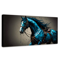 Cuadros Decorativos Canvas Revolution | Brillo Azul Equino | Panoramico | Portada | Marco SinMarco