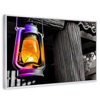 Cuadros Decorativos Canvas Revolution | Brillo En El Muelle | Rectangular | Portada | Marco Blanco