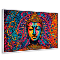 Cuadros Decorativos Canvas Revolution | Buda Mandala Neon | Rectangular | Portada
