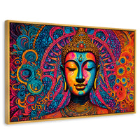 Cuadros Decorativos Canvas Revolution | Buda Mandala Neon | Rectangular | Portada