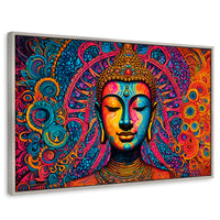 Cuadros Decorativos Canvas Revolution | Buda Mandala Neon | Rectangular | Portada