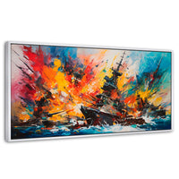 Cuadros Decorativos Canvas Revolution | Buque Explosivo | Panoramico | Portada