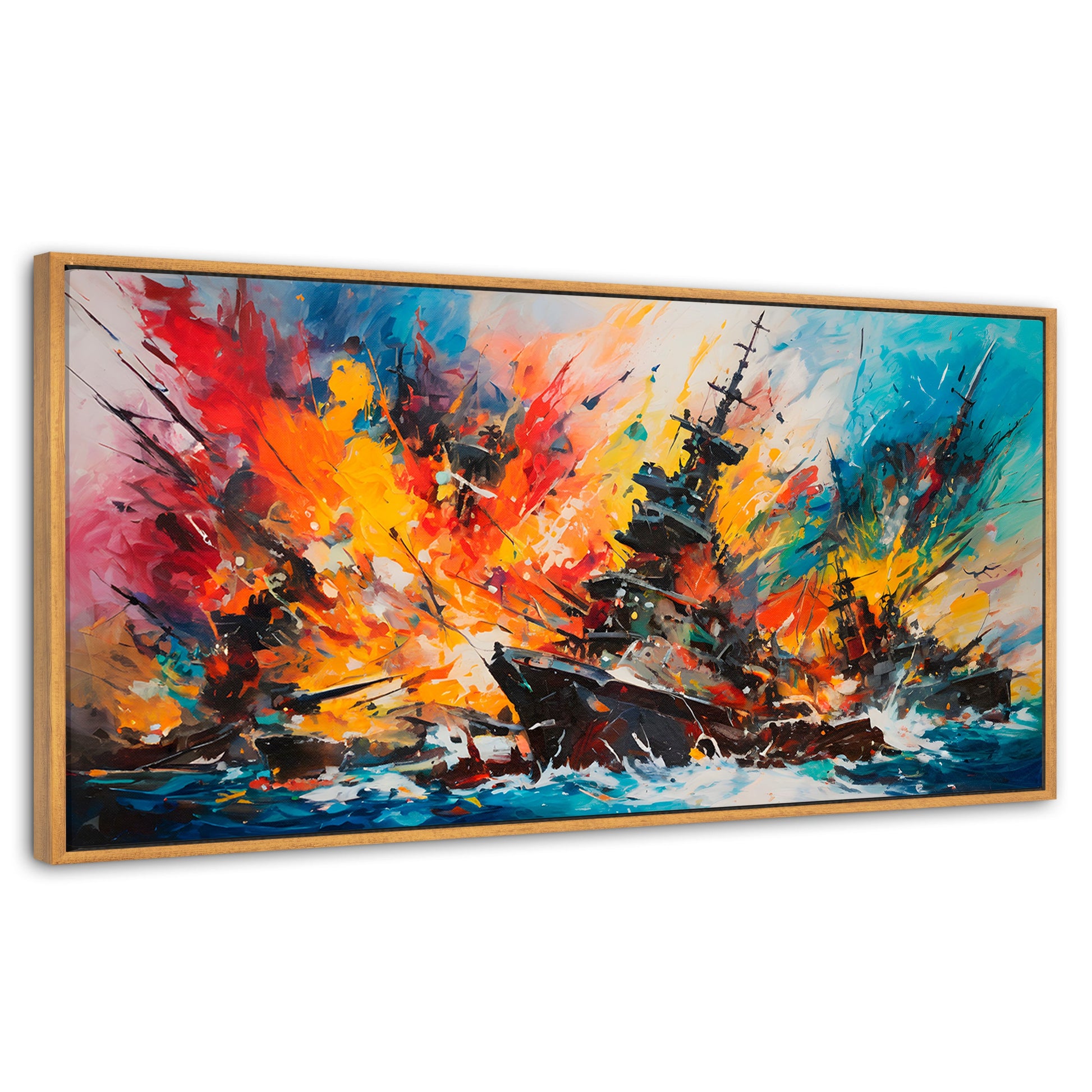 Cuadros Decorativos Canvas Revolution | Buque Explosivo | Panoramico | Portada