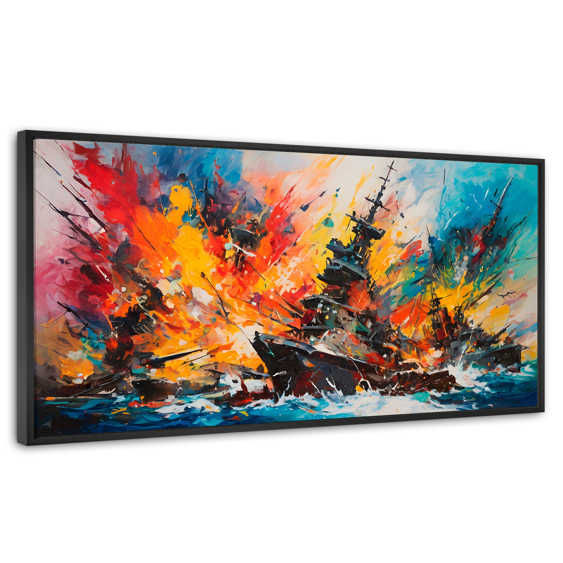 Cuadros Decorativos Canvas Revolution | Buque Explosivo | Panoramico | Portada