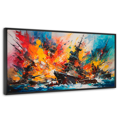 Cuadros Decorativos Canvas Revolution | Buque Explosivo | Panoramico | Portada