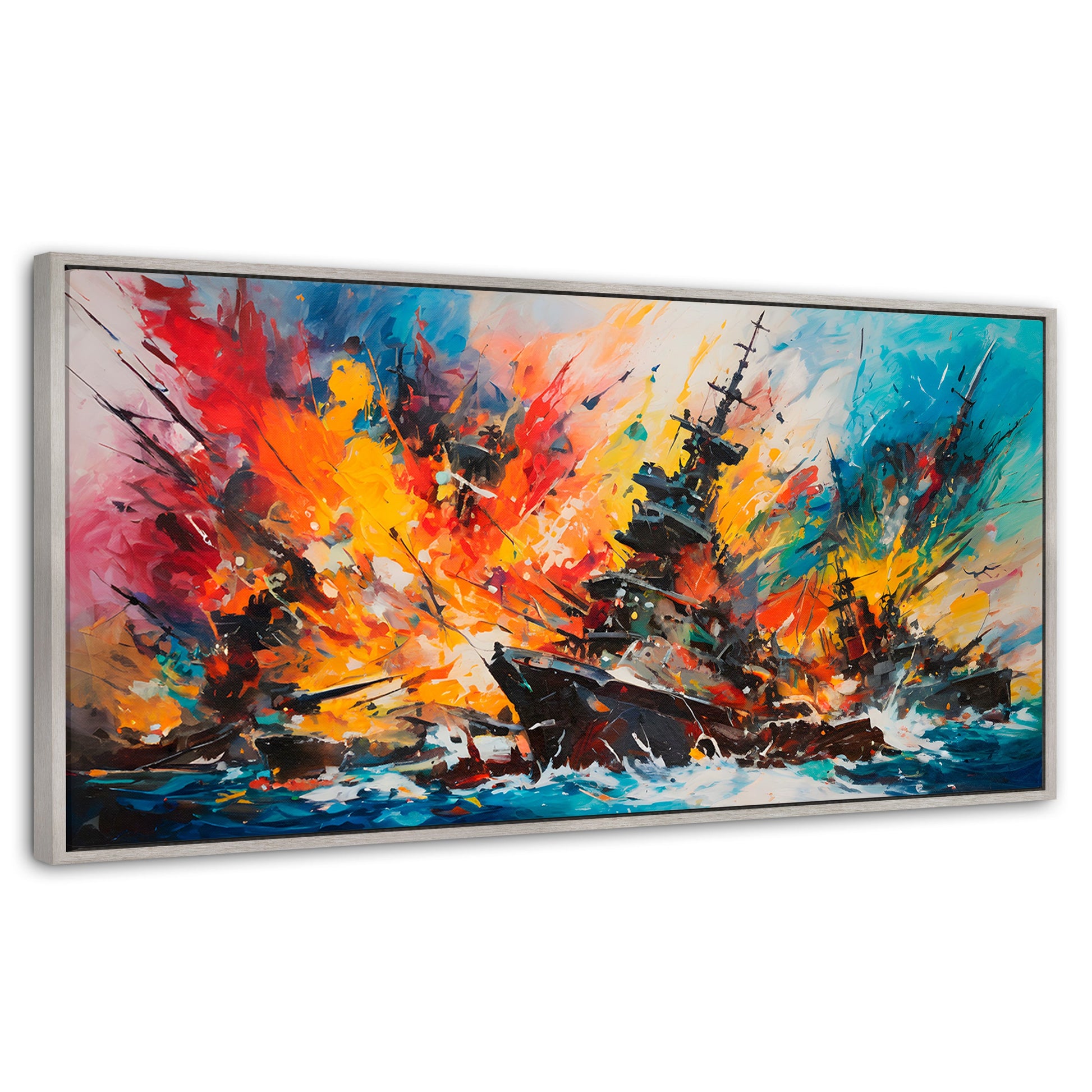 Cuadros Decorativos Canvas Revolution | Buque Explosivo | Panoramico | Portada